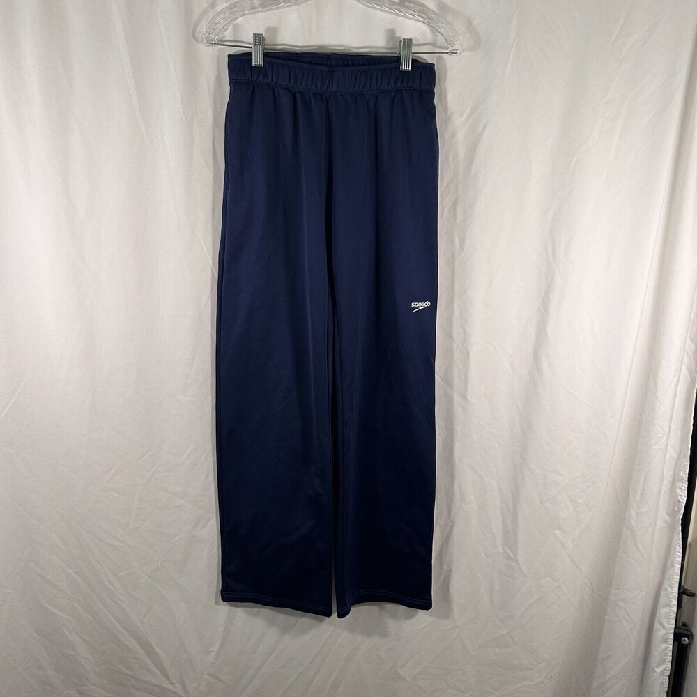 Speedo Sweatpants Men's XS Solid Blue Pull On Elastic Waist Pockets